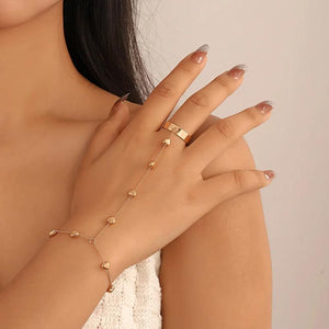 Pearl Heart Chain Multi-layer Bracelet