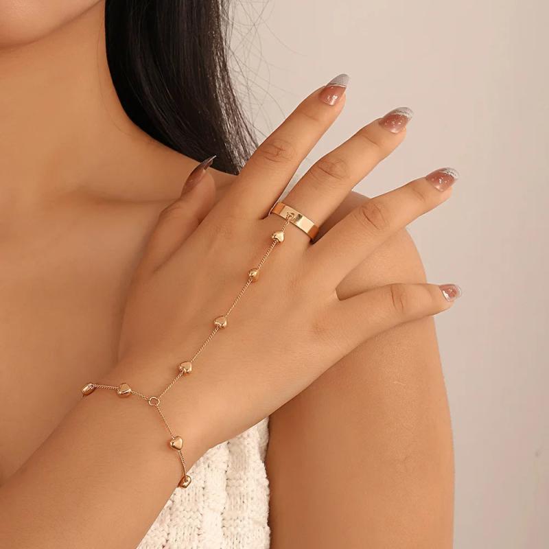 Pearl Heart Chain Multi-layer Bracelet