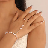 Pearl Heart Chain Multi-layer Bracelet