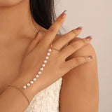 Pearl Heart Chain Multi-layer Bracelet