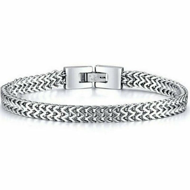 Men's Stainless Steel Snake Chain Bracelet
