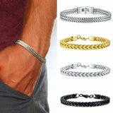 Men's Stainless Steel Snake Chain Bracelet