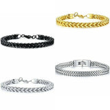 Men's Stainless Steel Snake Chain Bracelet