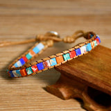 Vintage Style Women Turquoise Wrap Bracelet