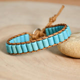 Vintage Style Women Turquoise Wrap Bracelet