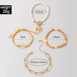 Colorful Beaded Bracelets for Women Pretty Flowers Dragonfly Hollow Out