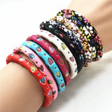 Colorful Boho Ethnic Weave Wrap Bracelet Men Women