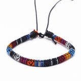 Colorful Boho Ethnic Weave Wrap Bracelet Men Women