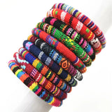 Colorful Boho Ethnic Weave Wrap Bracelet Men Women