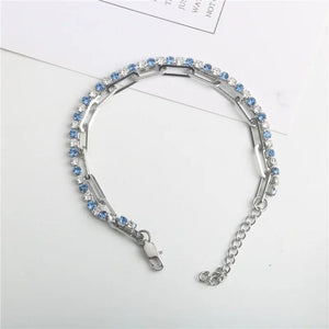 Claw Chain Crystal Titanium Steel Bracelet