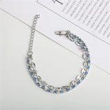 Claw Chain Crystal Titanium Steel Bracelet