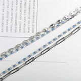 Claw Chain Crystal Titanium Steel Bracelet