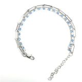 Claw Chain Crystal Titanium Steel Bracelet