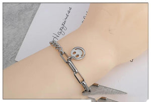 Hollow Geometric Bracelet Titanium Steel Not Fade Bracelets Men And Women