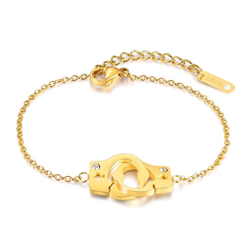 Handcuffs Bracelets for Women Alloy Couples Freedom Bracelets Bangles Gift
