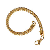 Cuban Chain Bracelet Stainless Steel 6mm Men Women Gift
