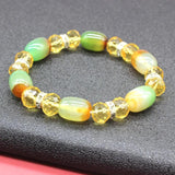 Chinese Crystal Agate Ethnic Wrist Bracelet Women Jewelry
