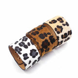 Leopard Circle Leather Bracelet Women Bangle Jewelry