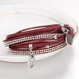 Vintage Tree of Life Charm Leather Bracelets for Women