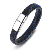 Vintage Stainless Steel Feather Wrap Bracelet For Man
