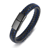 Vintage Stainless Steel Feather Wrap Bracelet For Man