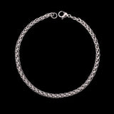 Stylish 5mm Stainless Steel Cross Bracelet Chain 7-11in