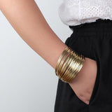 Leather Bracelets for Women, Wide Wrap Bracelet, Female Jewelry