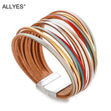 Leather Bracelets for Women, Wide Wrap Bracelet, Female Jewelry