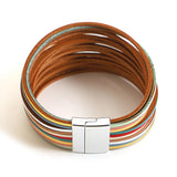 Leather Bracelets for Women, Wide Wrap Bracelet, Female Jewelry