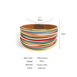Leather Bracelets for Women, Wide Wrap Bracelet, Female Jewelry