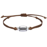 Adjustable Volleyball Charm Bracelet Woven Jewelry