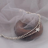 INS Silver Double-Deck Chain Bracelets For Women