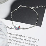Opal Round Bead Charm Bracelet Women Jewelry Accessories