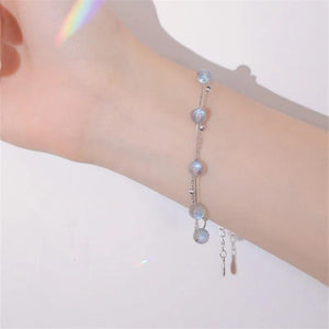 Moonstone Bead Charm Bracelet & Bangle Women's Jewelry