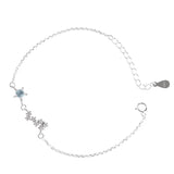 Star Moon Crystal Chain Charm Bracelet Girl Student Jewelry