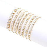 Zircon Geometry Bracelet For Women Copper Plated Chain Elegance Gift