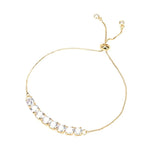 Zircon Geometry Bracelet For Women Copper Plated Chain Elegance Gift