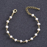 18k Plated Freshwater Pearl Beach Bracelet