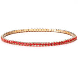 Women Clear Rhinestone Chain Bracelet Colorful Crystal Bangle Statement Jewelry