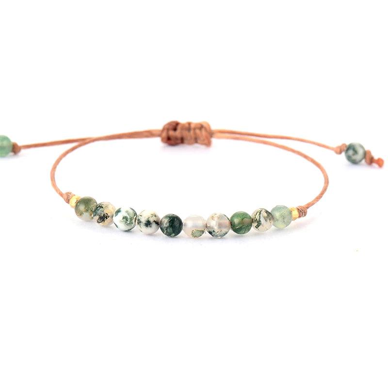 Boho Natural Stone Bracelet Wrap Chain Gift Jewelry