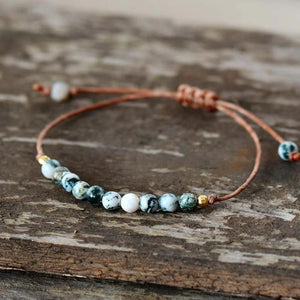 Boho Natural Stone Bracelet Wrap Chain Gift Jewelry
