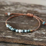 Boho Natural Stone Bracelet Wrap Chain Gift Jewelry