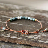 Boho Natural Stone Bracelet Wrap Chain Gift Jewelry