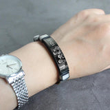Custom Titanium Steel Photo Bracelet for Men
