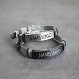 Custom Titanium Steel Photo Bracelet for Men
