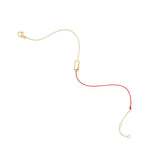 Red Rope Bracelet for Women Girl Stainless Steel 18k Plated Jewelry