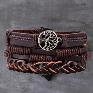 Vintage Multi-layer Leather Bracelet Boho Style Party Gift
