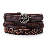 Vintage Multi-layer Leather Bracelet Boho Style Party Gift