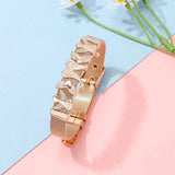 Stainless Steel Mesh Bracelet with CZ Angel Beads Bangle