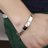 Love Couple Bracelets Stainless Steel Heart Puzzle Wedding Jewelry